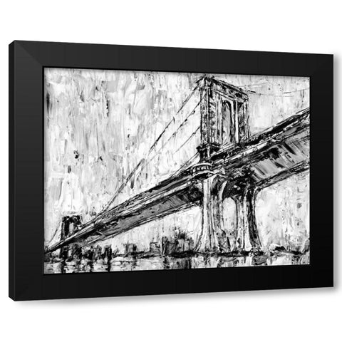 Iconic Suspension Bridge I Black Modern Wood Framed Art Print by Harper, Ethan