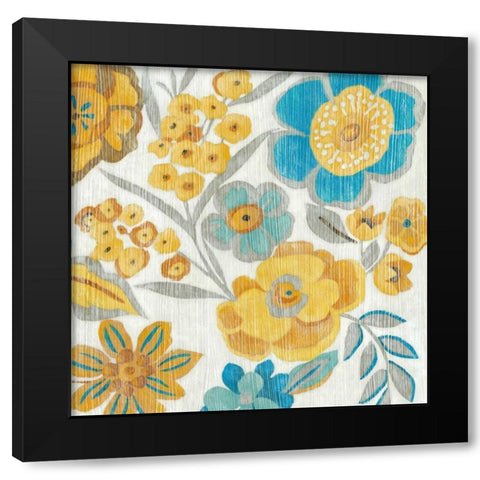 Wildfield II Black Modern Wood Framed Art Print by Zarris, Chariklia