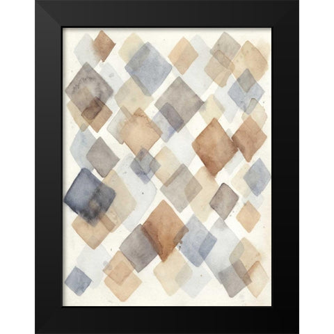 Parallel I Black Modern Wood Framed Art Print by Meagher, Megan