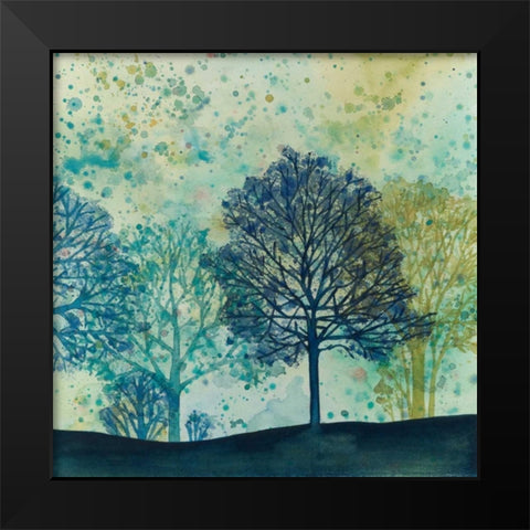 Speckled Forest II Black Modern Wood Framed Art Print by Meagher, Megan