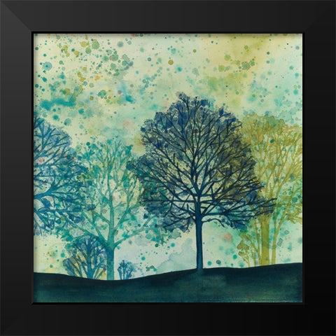 Speckled Forest II Black Modern Wood Framed Art Print by Meagher, Megan