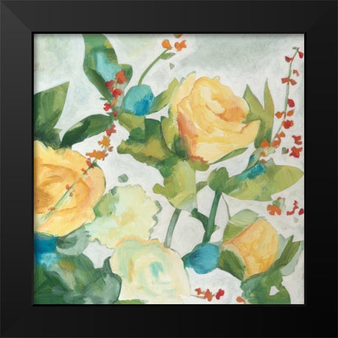 June Bouquet I Black Modern Wood Framed Art Print by Meagher, Megan