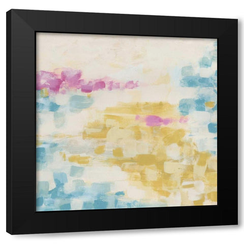 Surface Impression II Black Modern Wood Framed Art Print by Vess, June Erica