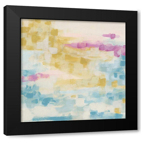 Surface Impression III Black Modern Wood Framed Art Print by Vess, June Erica