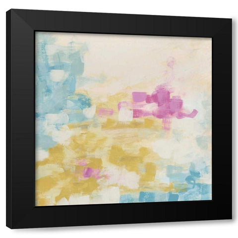 Surface Impression IV Black Modern Wood Framed Art Print by Vess, June Erica