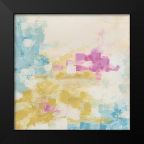 Surface Impression IV Black Modern Wood Framed Art Print by Vess, June Erica