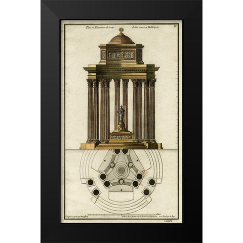 Deneufforge Architecture I Black Modern Wood Framed Art Print by Deneufforge