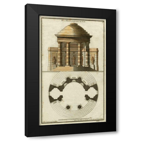 Deneufforge Architecture II Black Modern Wood Framed Art Print by Deneufforge
