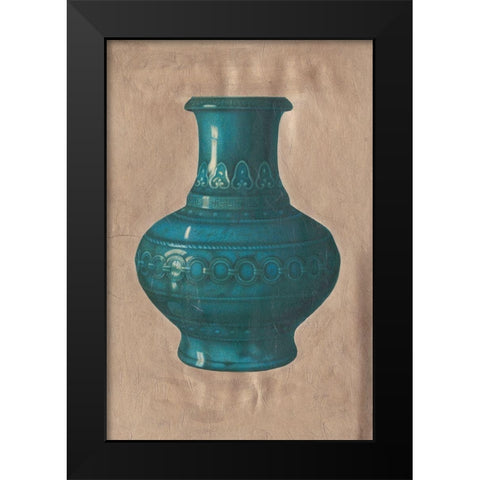 Chinese Earthenware I Black Modern Wood Framed Art Print by Vision Studio