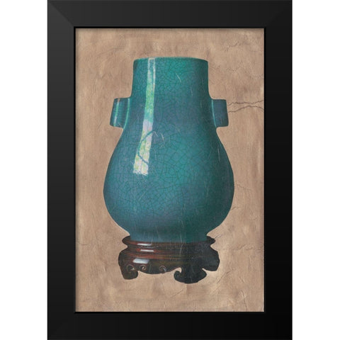 Chinese Earthenware III Black Modern Wood Framed Art Print by Vision Studio