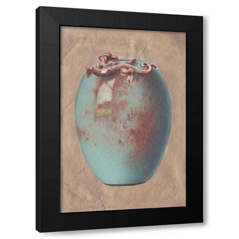 Chinese Earthenware IV Black Modern Wood Framed Art Print with Double Matting by Vision Studio