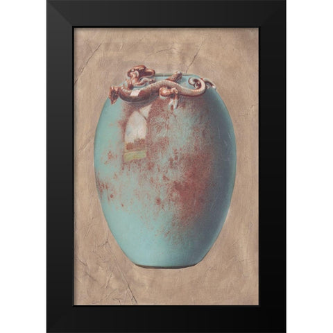 Chinese Earthenware IV Black Modern Wood Framed Art Print by Vision Studio