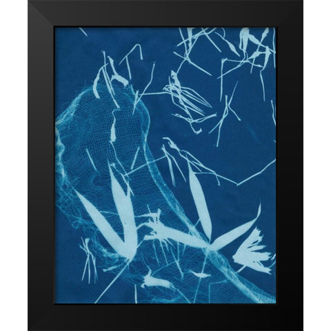 Cyanotype No.5 Black Modern Wood Framed Art Print by Stramel, Renee W.