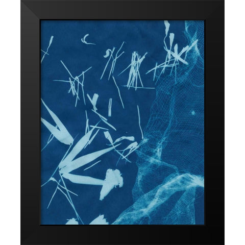 Cyanotype No.6 Black Modern Wood Framed Art Print by Stramel, Renee W.