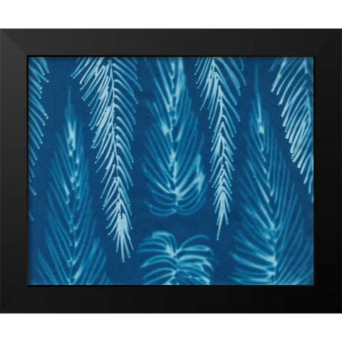 Cyanotype No.7 Black Modern Wood Framed Art Print by Stramel, Renee W.