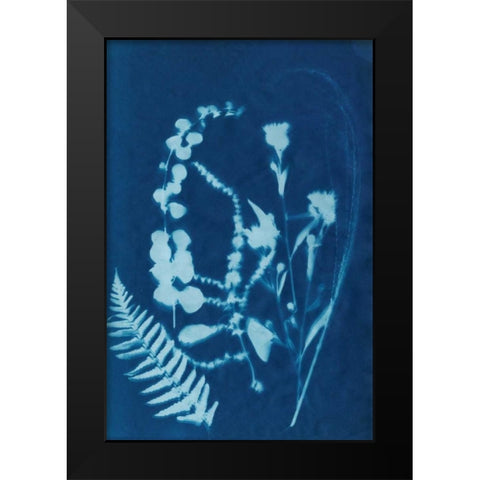 Cyanotype No.16 Black Modern Wood Framed Art Print by Guthrie, Jenna