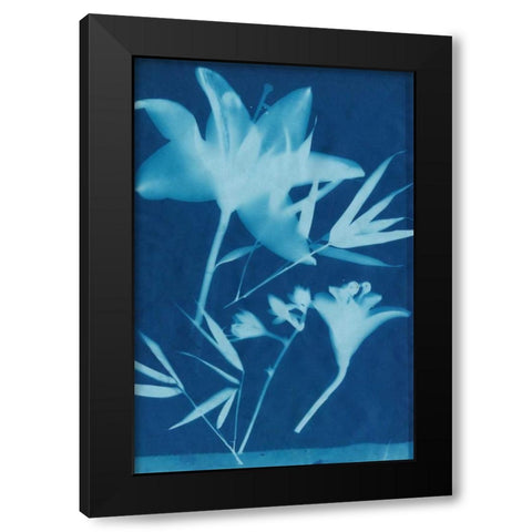 Cyanotype No.18 Black Modern Wood Framed Art Print with Double Matting by Guthrie, Jenna