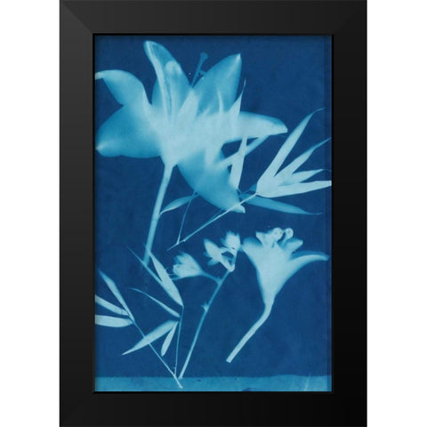 Cyanotype No.18 Black Modern Wood Framed Art Print by Guthrie, Jenna
