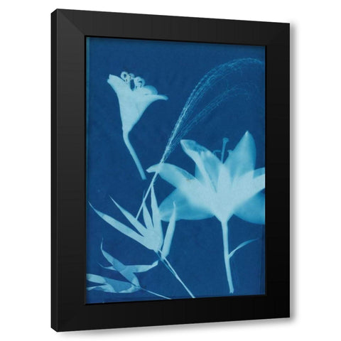 Cyanotype No.19 Black Modern Wood Framed Art Print by Guthrie, Jenna