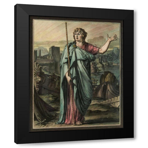 Theatrical Costumes III Black Modern Wood Framed Art Print with Double Matting by Chery, M.