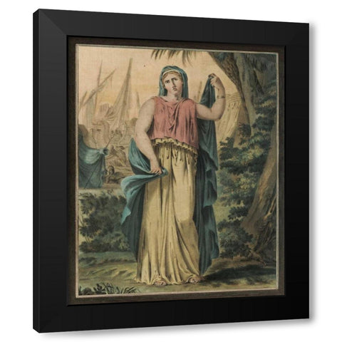 Theatrical Costumes IV Black Modern Wood Framed Art Print with Double Matting by Chery, M.