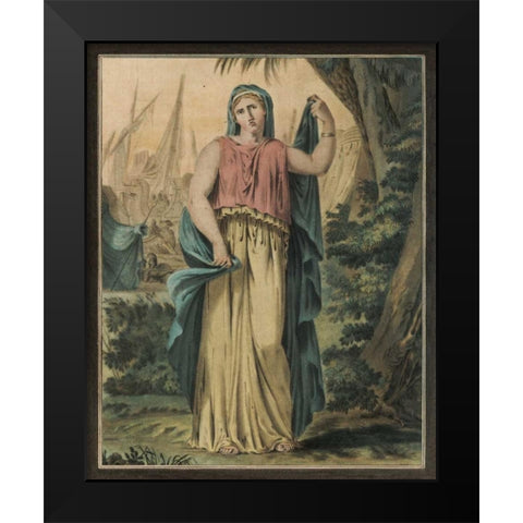 Theatrical Costumes IV Black Modern Wood Framed Art Print by Chery, M.