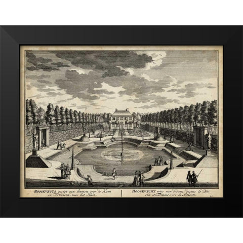 Views of Amsterdam IV Black Modern Wood Framed Art Print by Visher, Nicolaus