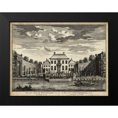 Views of Amsterdam V Black Modern Wood Framed Art Print by Visher, Nicolaus