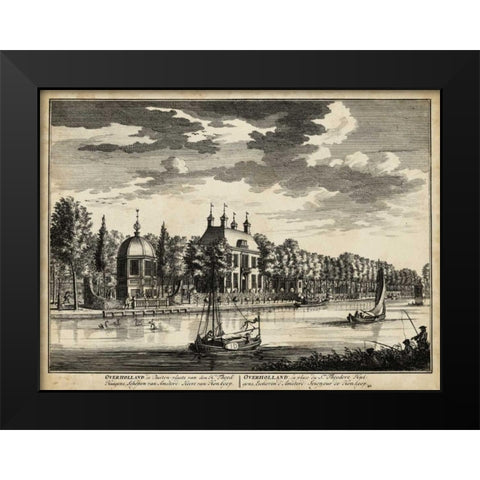 Views of Amsterdam VI Black Modern Wood Framed Art Print by Visher, Nicolaus