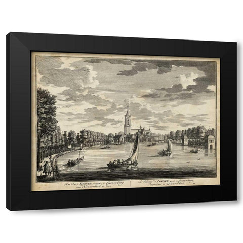 Views of Amsterdam VII Black Modern Wood Framed Art Print by Visher, Nicolaus