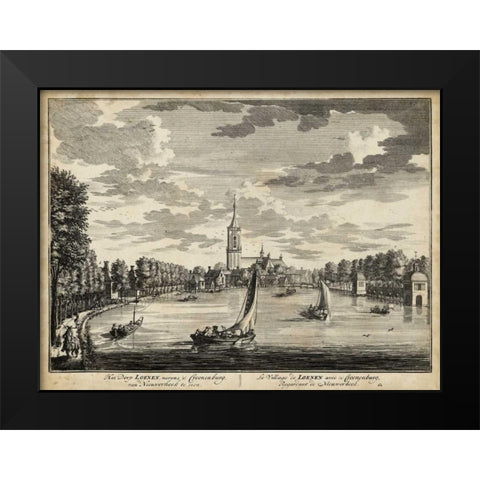 Views of Amsterdam VII Black Modern Wood Framed Art Print by Visher, Nicolaus