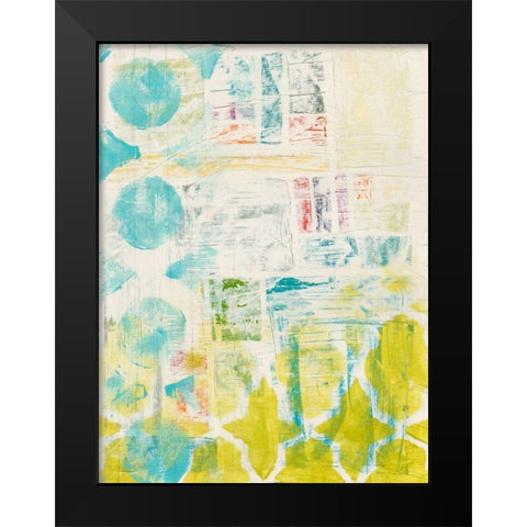 Lattice Progression I Black Modern Wood Framed Art Print by Vess, June Erica