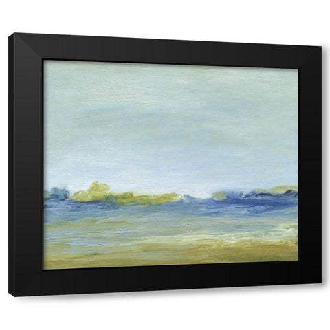 The Shore Black Modern Wood Framed Art Print with Double Matting by Gordon, Sharon