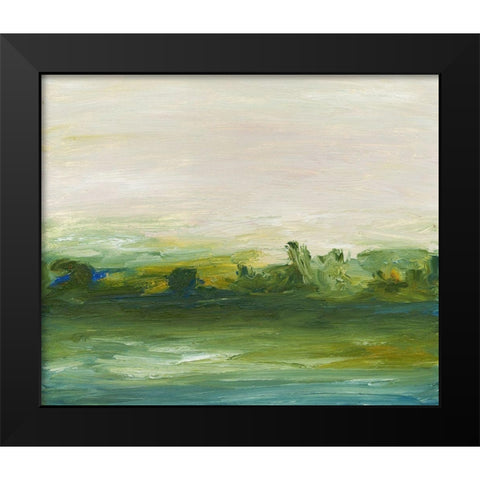 The Glen Black Modern Wood Framed Art Print by Gordon, Sharon