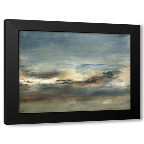 Inlet II Black Modern Wood Framed Art Print with Double Matting by Gordon, Sharon