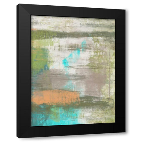 Color Strike II Black Modern Wood Framed Art Print with Double Matting by Goldberger, Jennifer