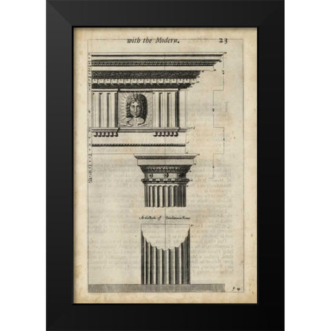 Ancient Architecture I Black Modern Wood Framed Art Print by Evelyn, John