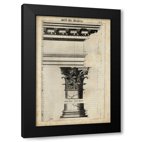 Ancient Architecture II Black Modern Wood Framed Art Print by Evelyn, John