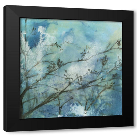 Moonlit Branches I Black Modern Wood Framed Art Print with Double Matting by Goldberger, Jennifer