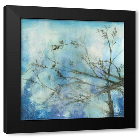 Moonlit Branches II Black Modern Wood Framed Art Print by Goldberger, Jennifer