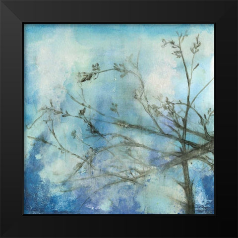 Moonlit Branches II Black Modern Wood Framed Art Print by Goldberger, Jennifer