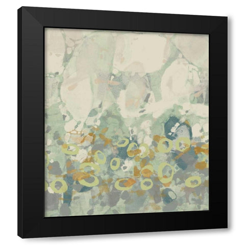 Paint Drops I Black Modern Wood Framed Art Print by Goldberger, Jennifer