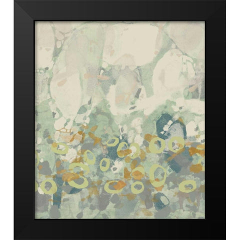 Paint Drops I Black Modern Wood Framed Art Print by Goldberger, Jennifer