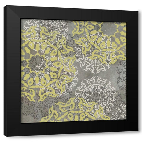 Rosette Profusion II Black Modern Wood Framed Art Print by Goldberger, Jennifer