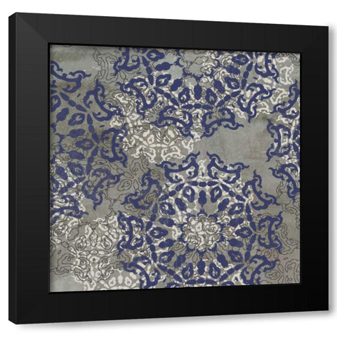 Rosette Profusion V Black Modern Wood Framed Art Print with Double Matting by Goldberger, Jennifer