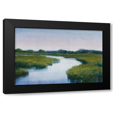 Marshlands I Black Modern Wood Framed Art Print with Double Matting by OToole, Tim