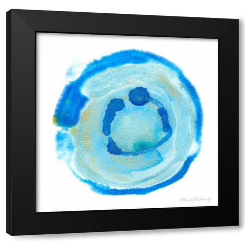 Nebulae III Black Modern Wood Framed Art Print with Double Matting by Ludwig, Alicia