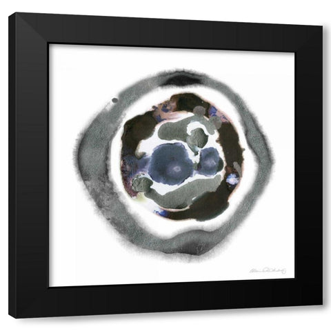 Meteorite II Black Modern Wood Framed Art Print with Double Matting by Ludwig, Alicia