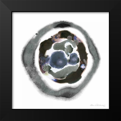 Meteorite II Black Modern Wood Framed Art Print by Ludwig, Alicia