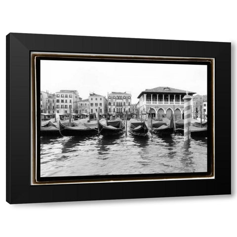 Glimpses Grand Canal Venice II Black Modern Wood Framed Art Print with Double Matting by DeNardo, Laura
